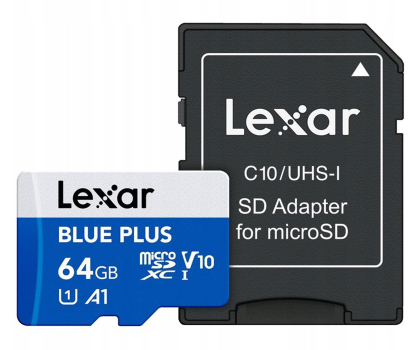 Karta pamięci Lexar 64GB microSDHC Blue Plus UHS-I A1 V10